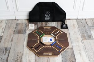 Brown Wooden Jackaro 4 Players Game