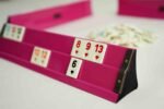 Royal Pink Okey Rummy Game with 106 premium tiles and 4 luxury racks