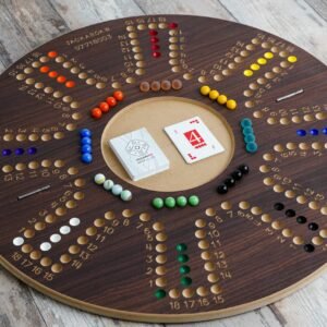 Jackaro 8 Players Game Brown Edition made in Kuwait with 104 original Jackaro cards