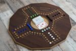 Jackaro 4/6 Players Brown Wooden Board Close Up