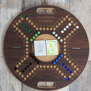 Brown Round Jackaro 4 Players Game