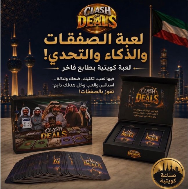 لعبة كلاش أوف ديلز أثناء اللعب بين اللاعبين باستخدام كروت العقارات والأكشن